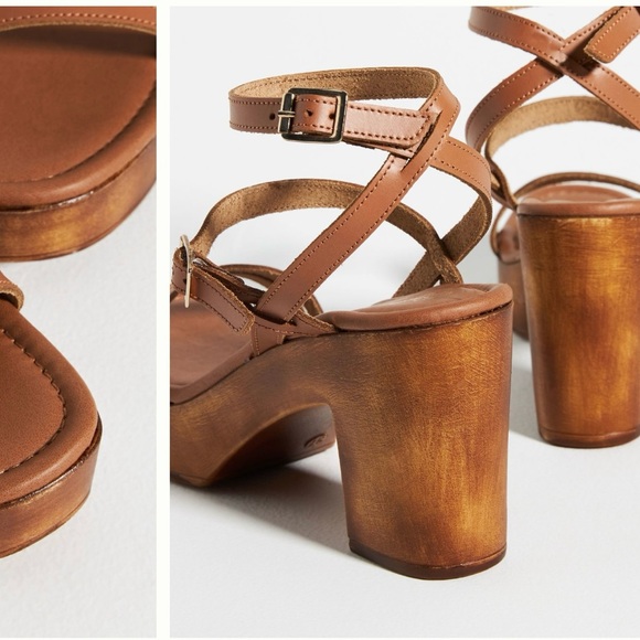 Seychelles Strappy Heeled Clog Sandals - Picture 3 of 5